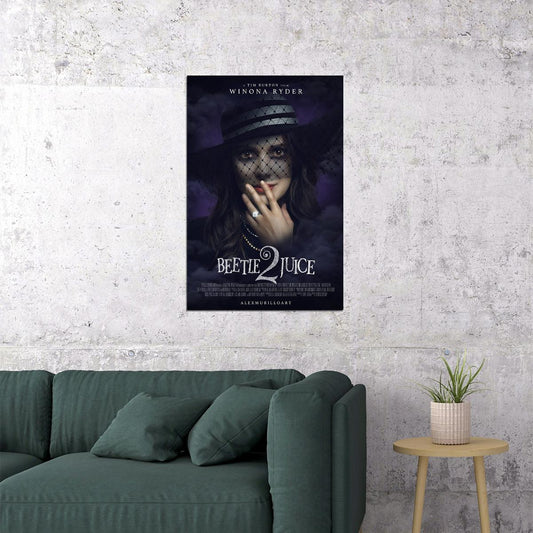 Beetlejuice 2 Comedy Horror Movie Cinema Poster Wall Art Print Home Wall Decor - xonomax