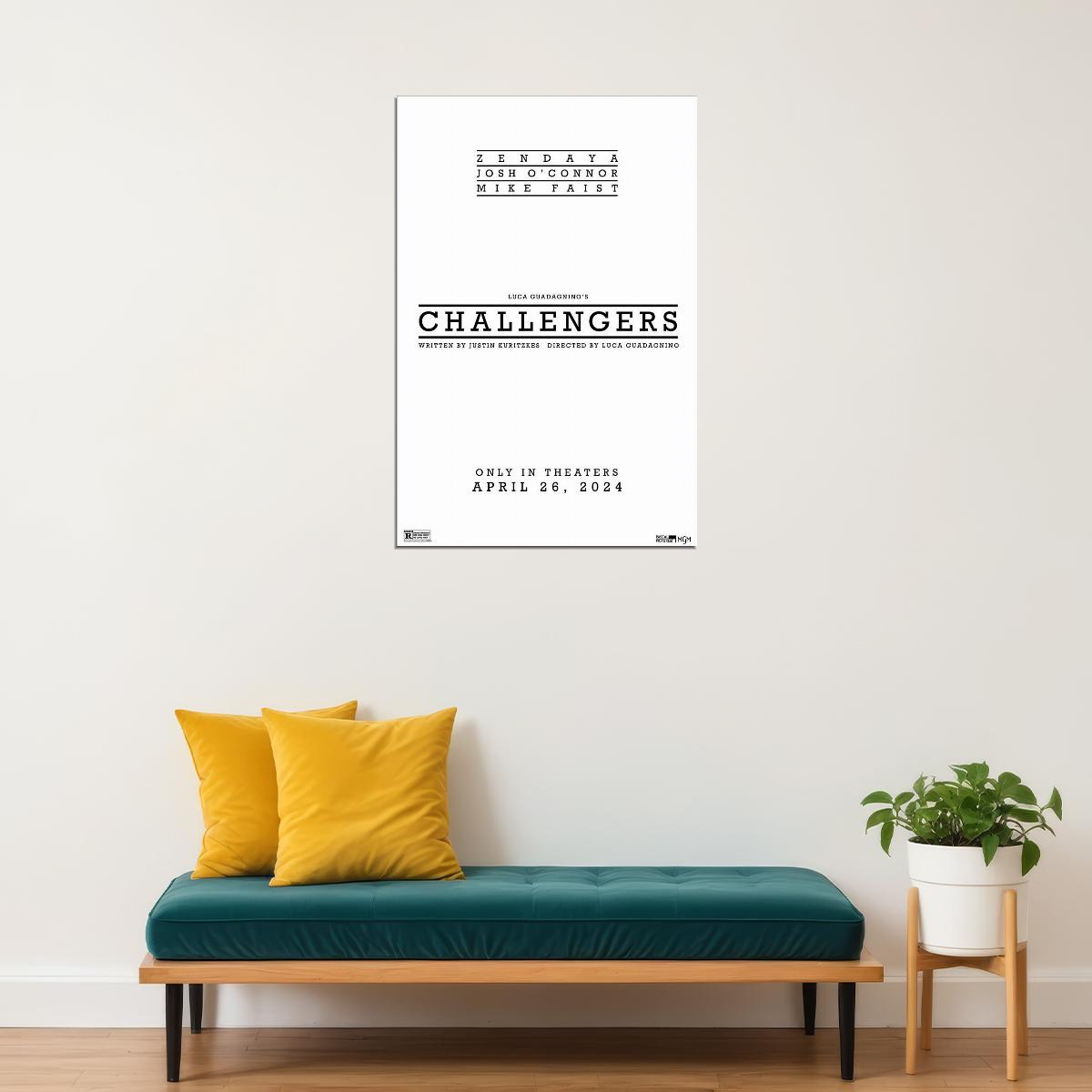 Challengers Drama Romantic Movie Cinema Gift Poster Wall Art Print Home Wall Decor - xonomax