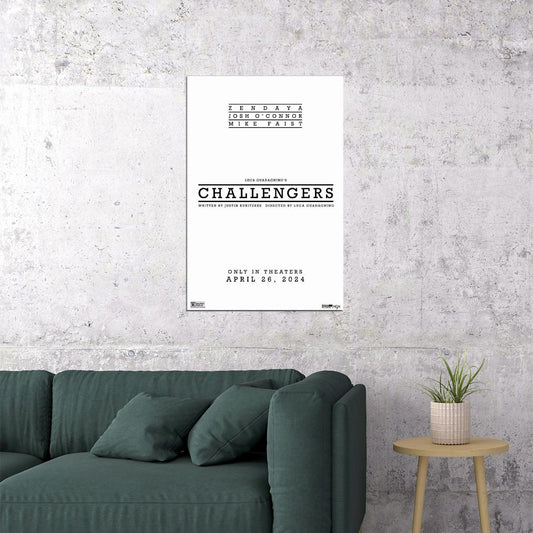 Challengers Drama Romantic Movie Cinema Gift Poster Wall Art Print Home Wall Decor - xonomax