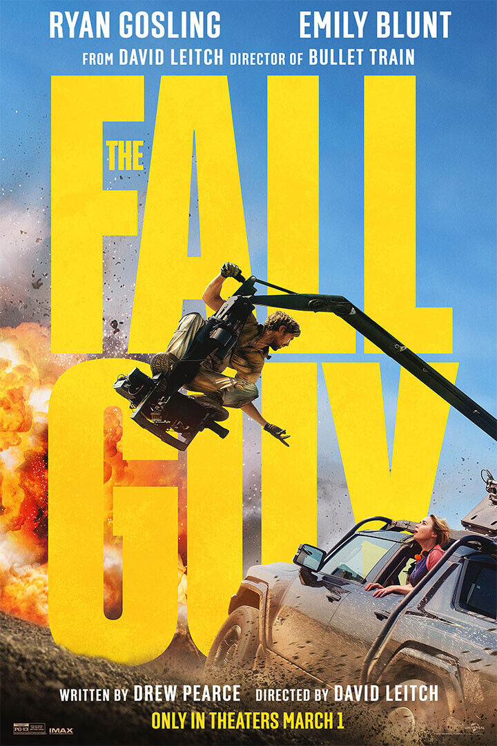 The Fall Guy Action Adventure Cinema Movie Actor Poster Wall Art Print Home Wall Decor
