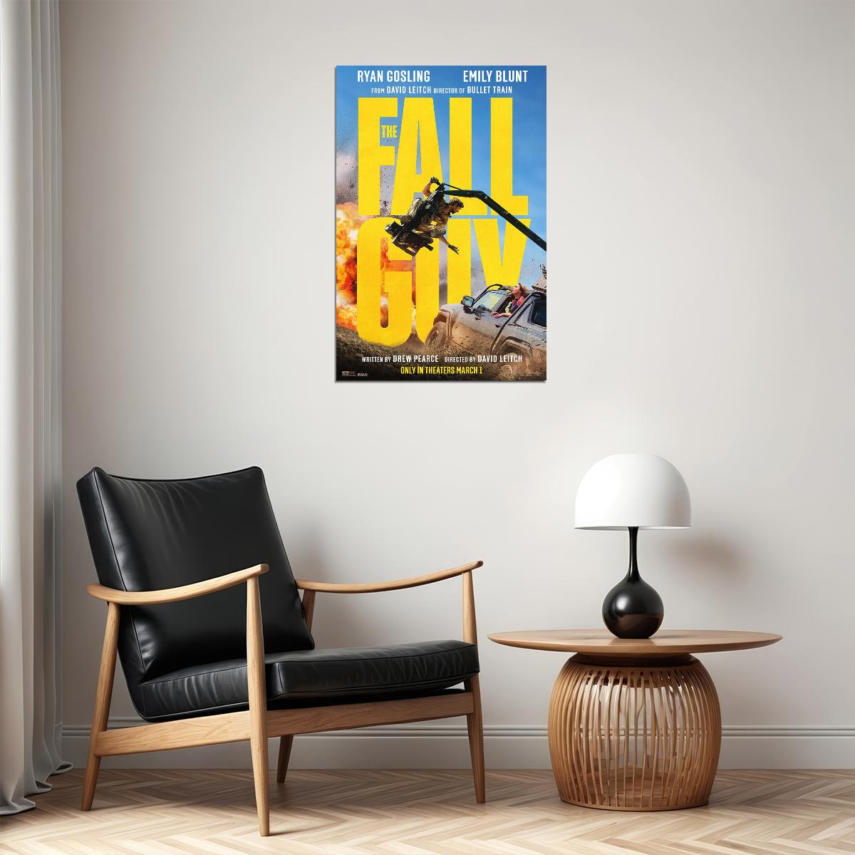 The Fall Guy Action Adventure Cinema Movie Actor Poster Wall Art Print Home Wall Decor