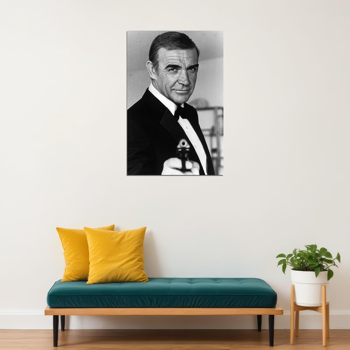 Sean Connery Scottish Actor Producer Poster Wall Art Print Home Wall Decor