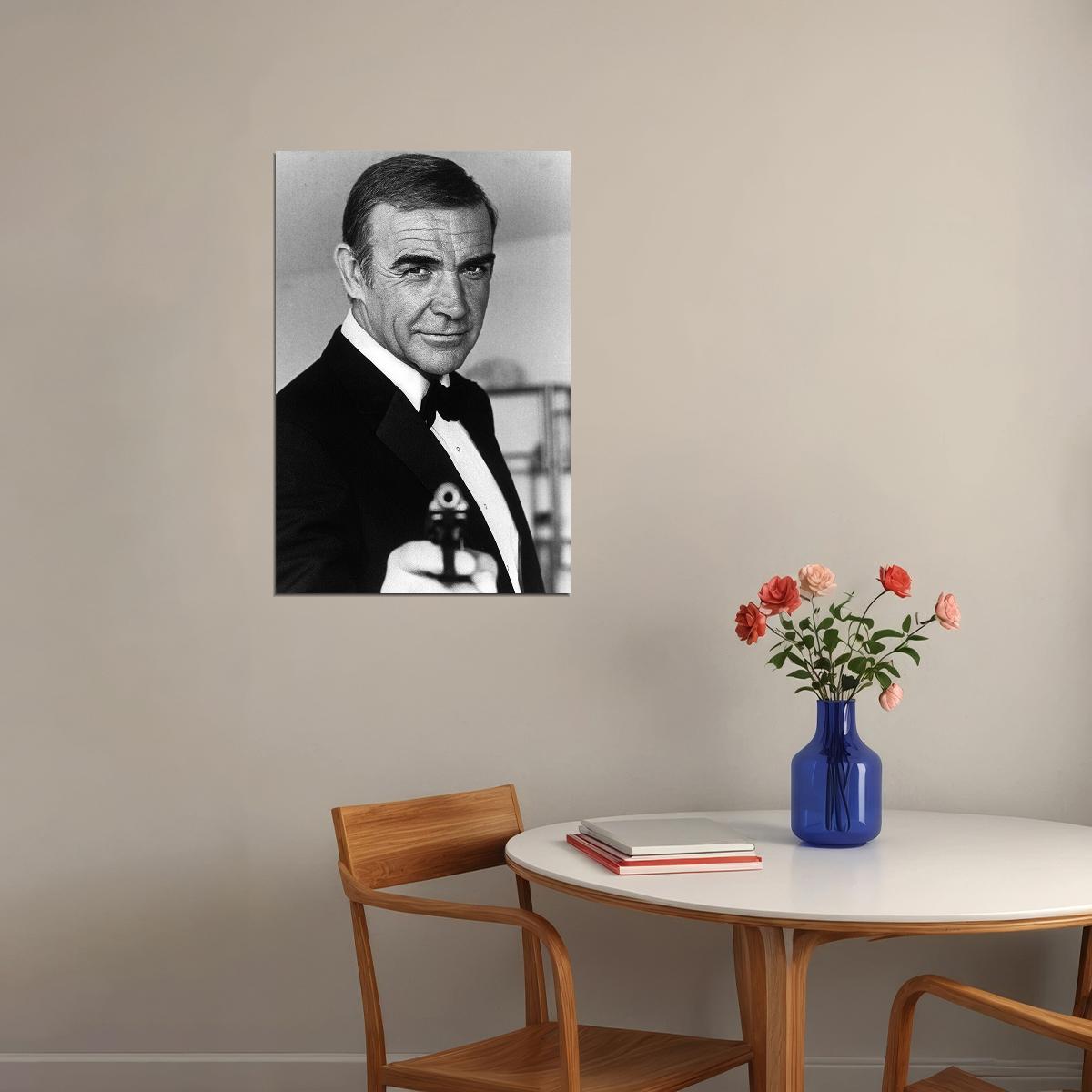 Sean Connery Scottish Actor Producer Poster Wall Art Print Home Wall Decor