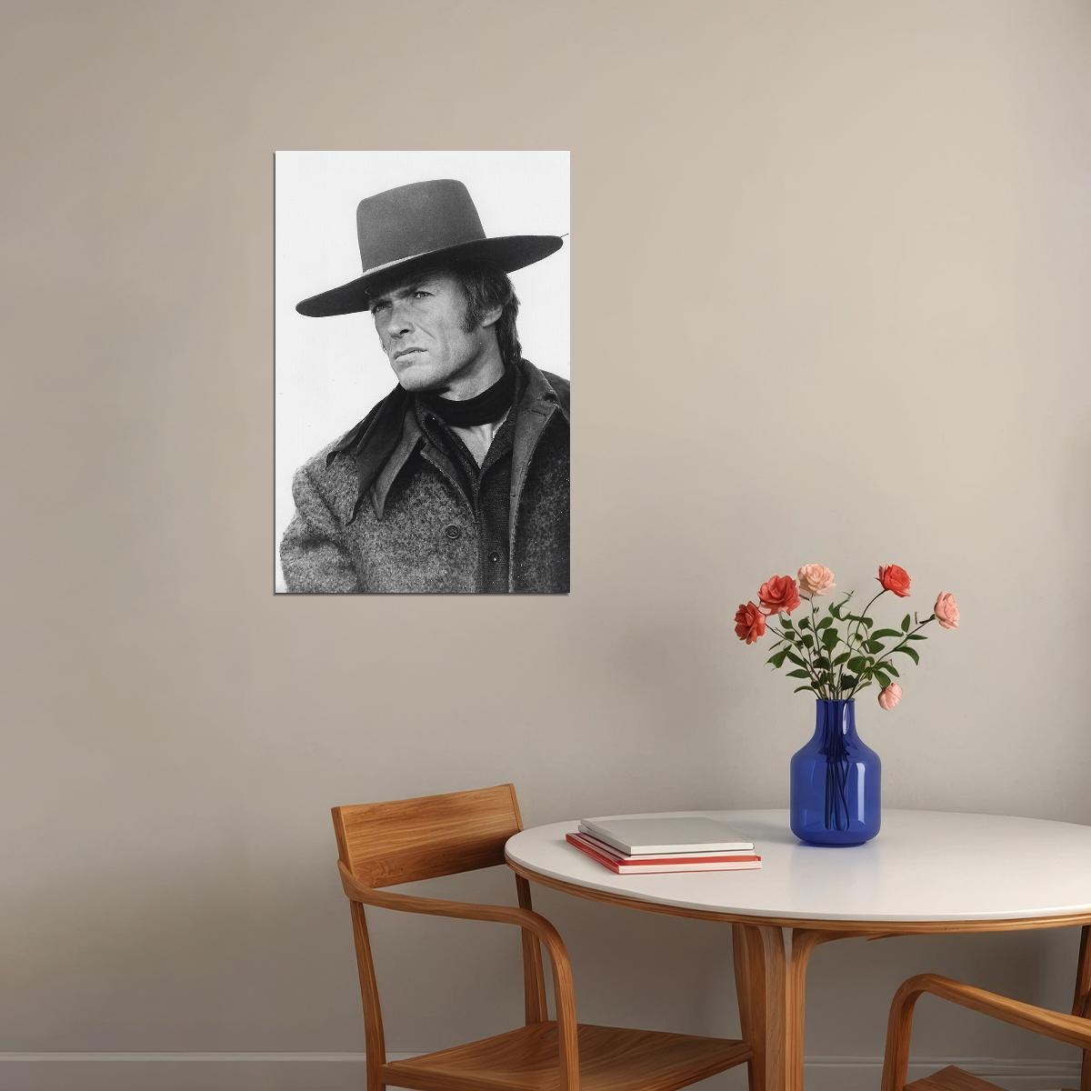 Clint Eastwood American Actor And Film Director Poster Wall Art Print Home Wall Decor - xonomax