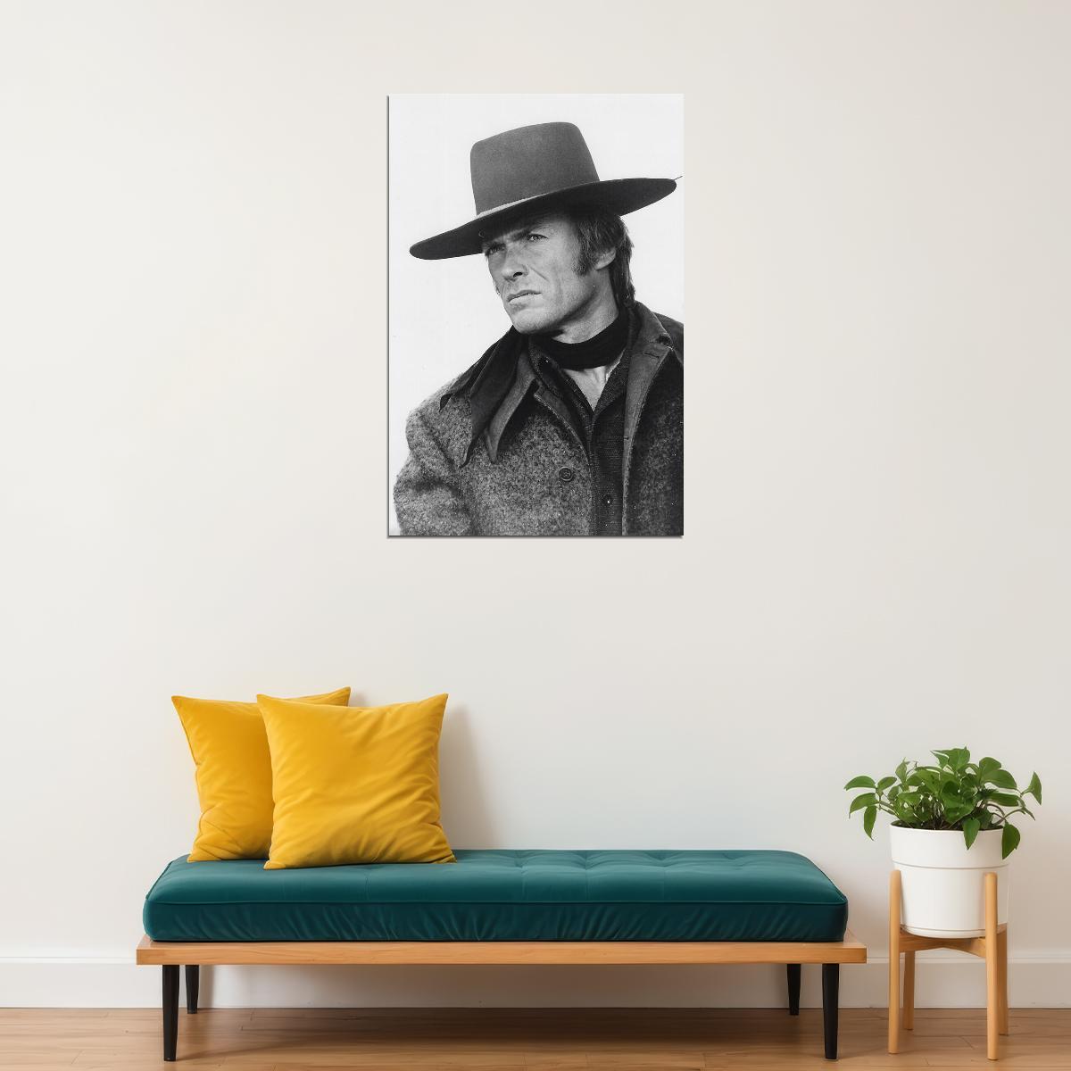 Clint Eastwood American Actor And Film Director Poster Wall Art Print Home Wall Decor - xonomax