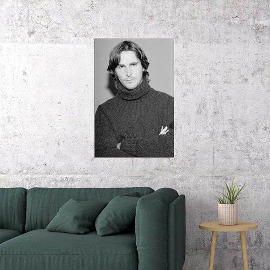 Christian Bale British Film Actor Artist Poster Wall Art Print Home Wall Decor - xonomax