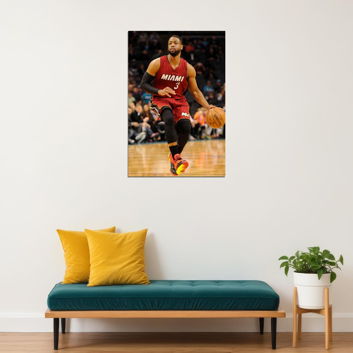 Dwyane Wade Miami Basketball Player Poster Wall Art Print Home Wall Decor - xonomax