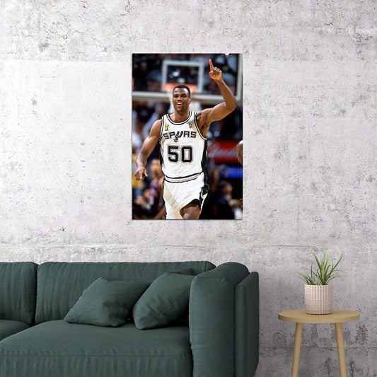 David Robinson San Antonio Spurs Basketball Player Poster Wall Art Print Home Wall Decor - xonomax