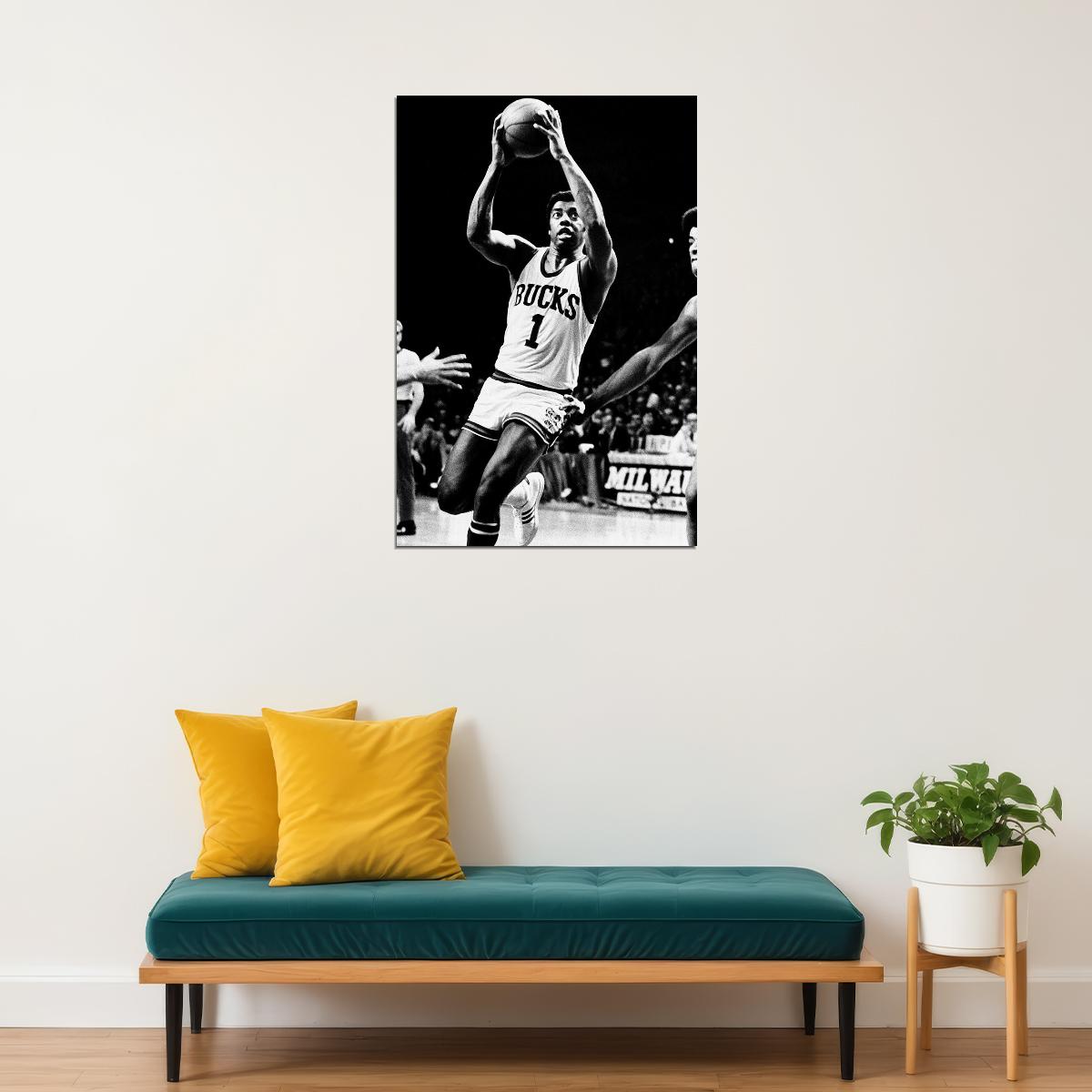 Robertson Milwaukee Bucks Former Basketball Player Poster Wall Art Print Home Wall Decor