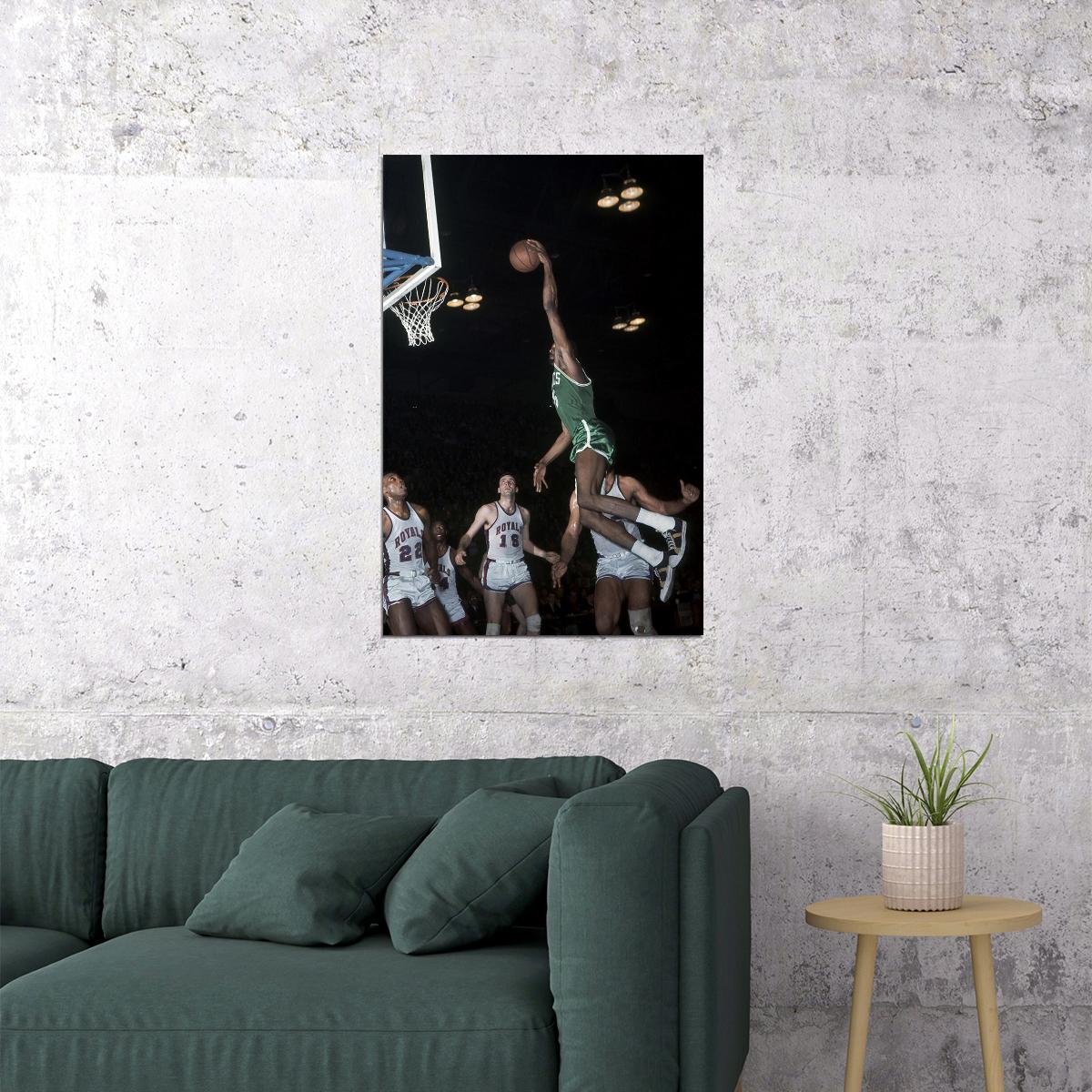 Bill Russell Boston Celtics Basketball Player Poster Wall Art Print Home Wall Decor - xonomax