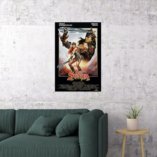 Red Sonja Movie Adventure Action Fantasy Poster Wall Art Print Home Wall Decor - xonomax
