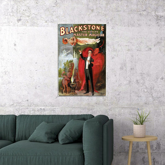 1930s Blackstone The Magician Vintage Style Early Magic Poster Wall Art Print Home Wall Decor - xonomax