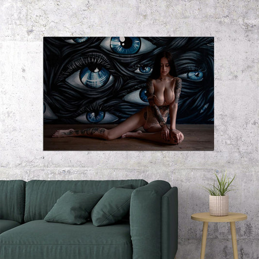 Hot Sexy Tattoos Girl Beauty Woman Model Poster Wall Art Print Home Wall Decor - xonomax
