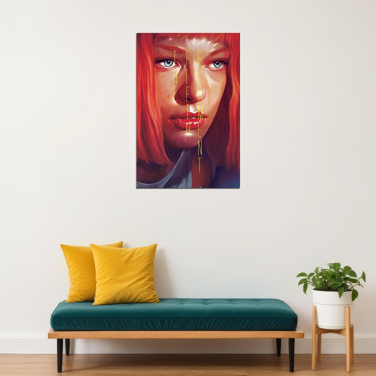 The Fifth Element Science Fiction Action Film Movie Poster Wall Art Print Home Wall Decor - xonomax