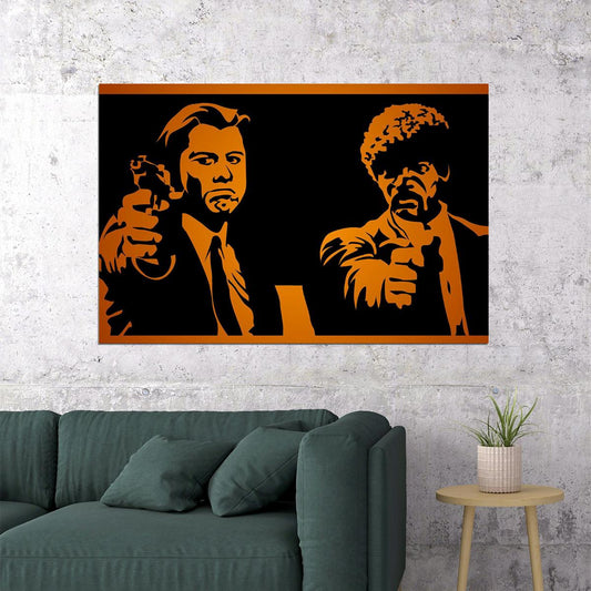 Pulp Fiction Drama Crime Classic Movie Cinema Poster Wall Art Print Home Wall Decor - xonomax