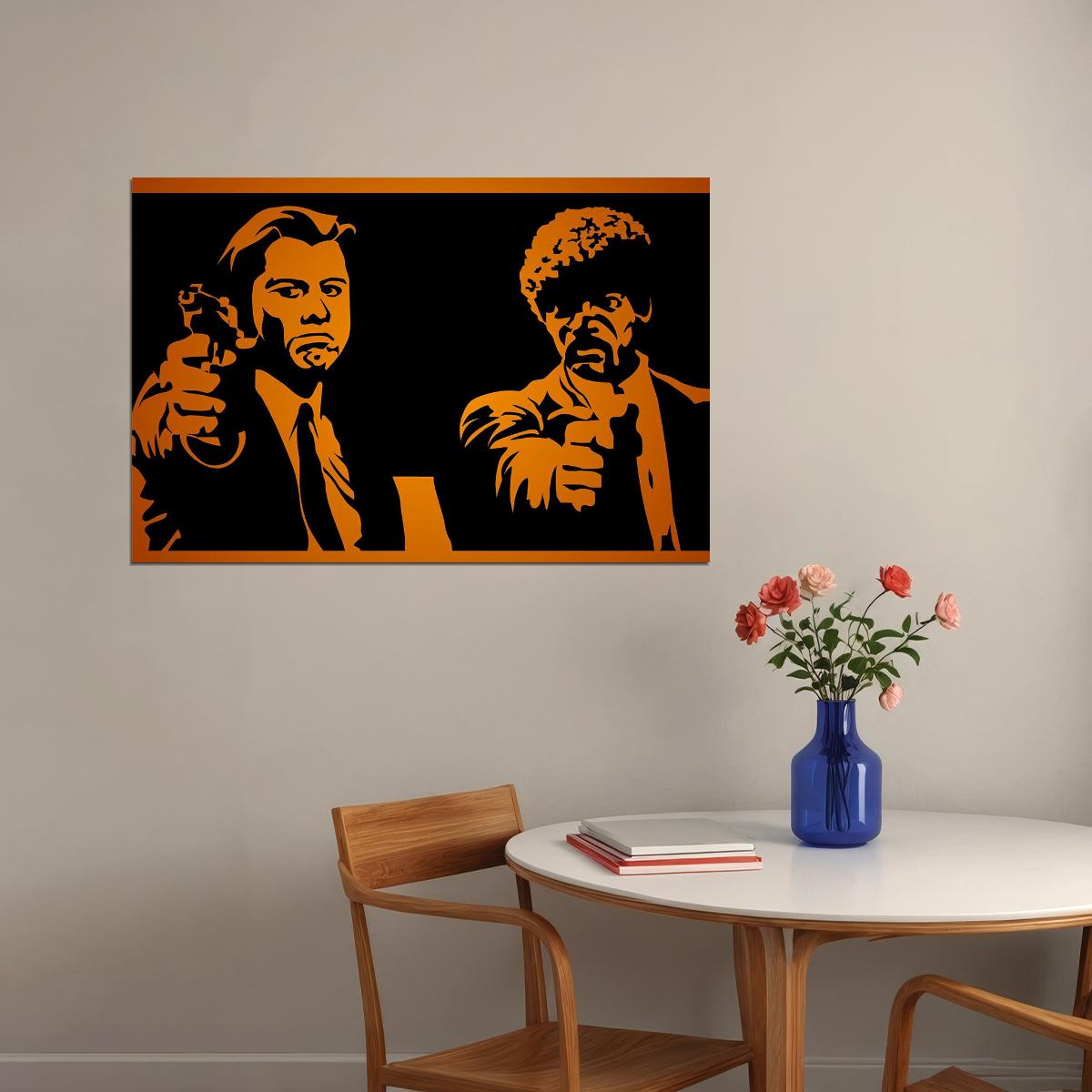 Pulp Fiction Drama Crime Classic Movie Cinema Poster Wall Art Print Home Wall Decor - xonomax