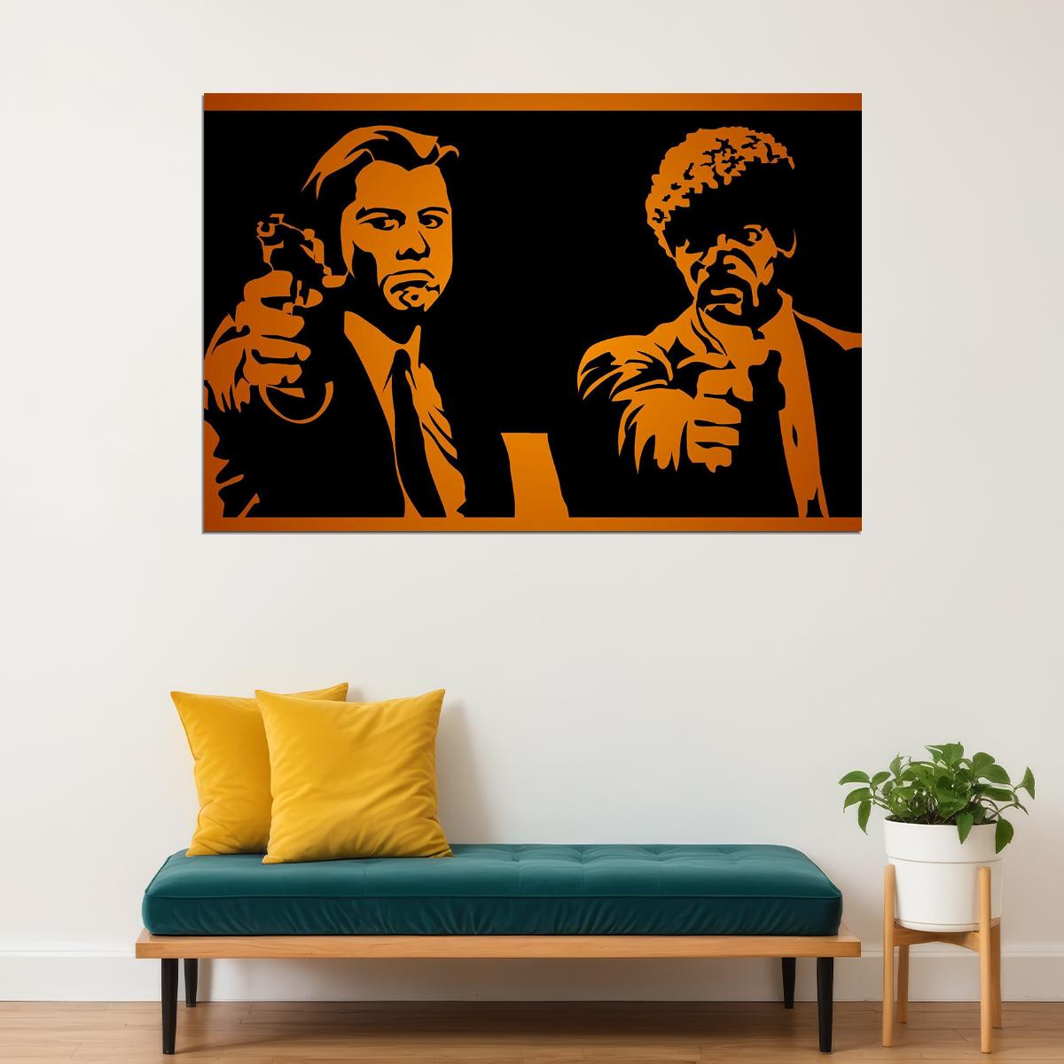 Pulp Fiction Drama Crime Classic Movie Cinema Poster Wall Art Print Home Wall Decor - xonomax