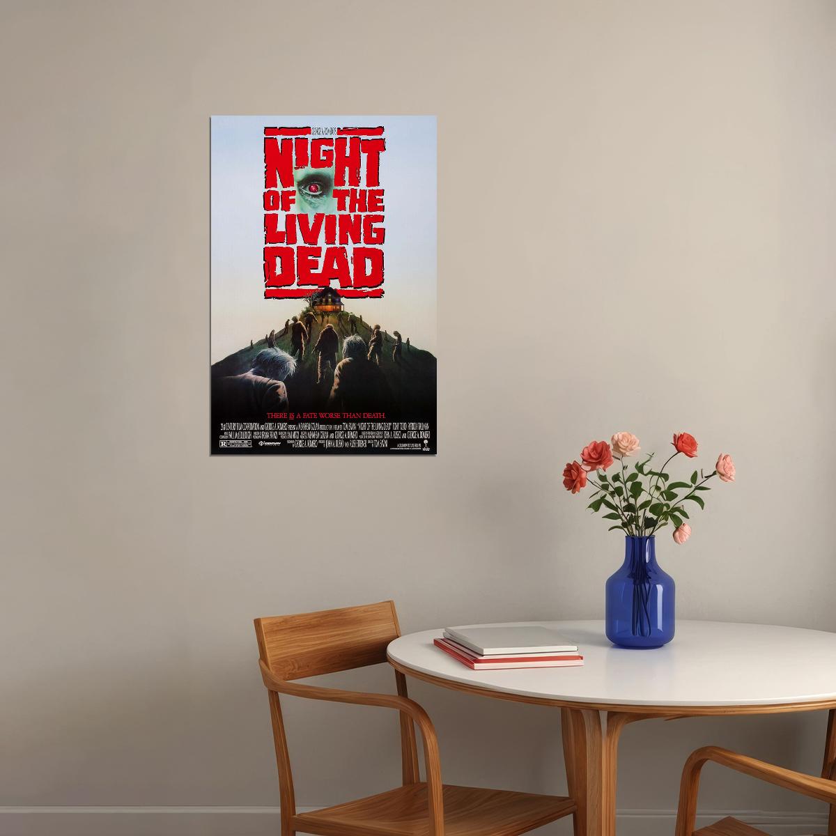 Night Of The Living Dead Classic Horror Movie Poster Wall Art Print Home Wall Decor - xonomax