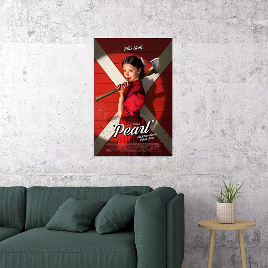 Pearl Drama Horror Thriller Movie Cinema Poster Wall Art Print Home Wall Decor - xonomax