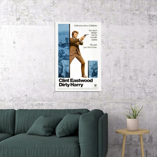 Dirty Harry Action Thriller Movie Cinema Poster Wall Art Print Home Wall Decor - xonomax