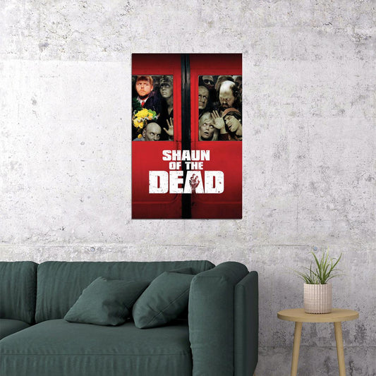 Shaun Of The Dead Comedy Horror Movie Poster Wall Art Print Home Wall Decor - xonomax