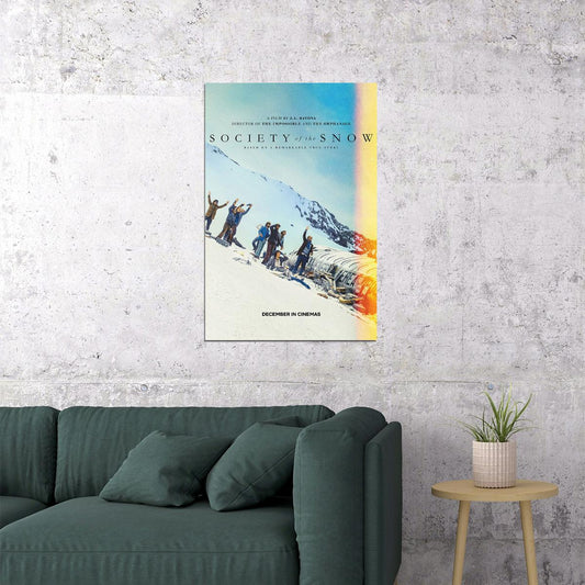 Society Of The Snow History Drama Movie Cinema Film Poster Wall Art Print Home Wall Decor - xonomax