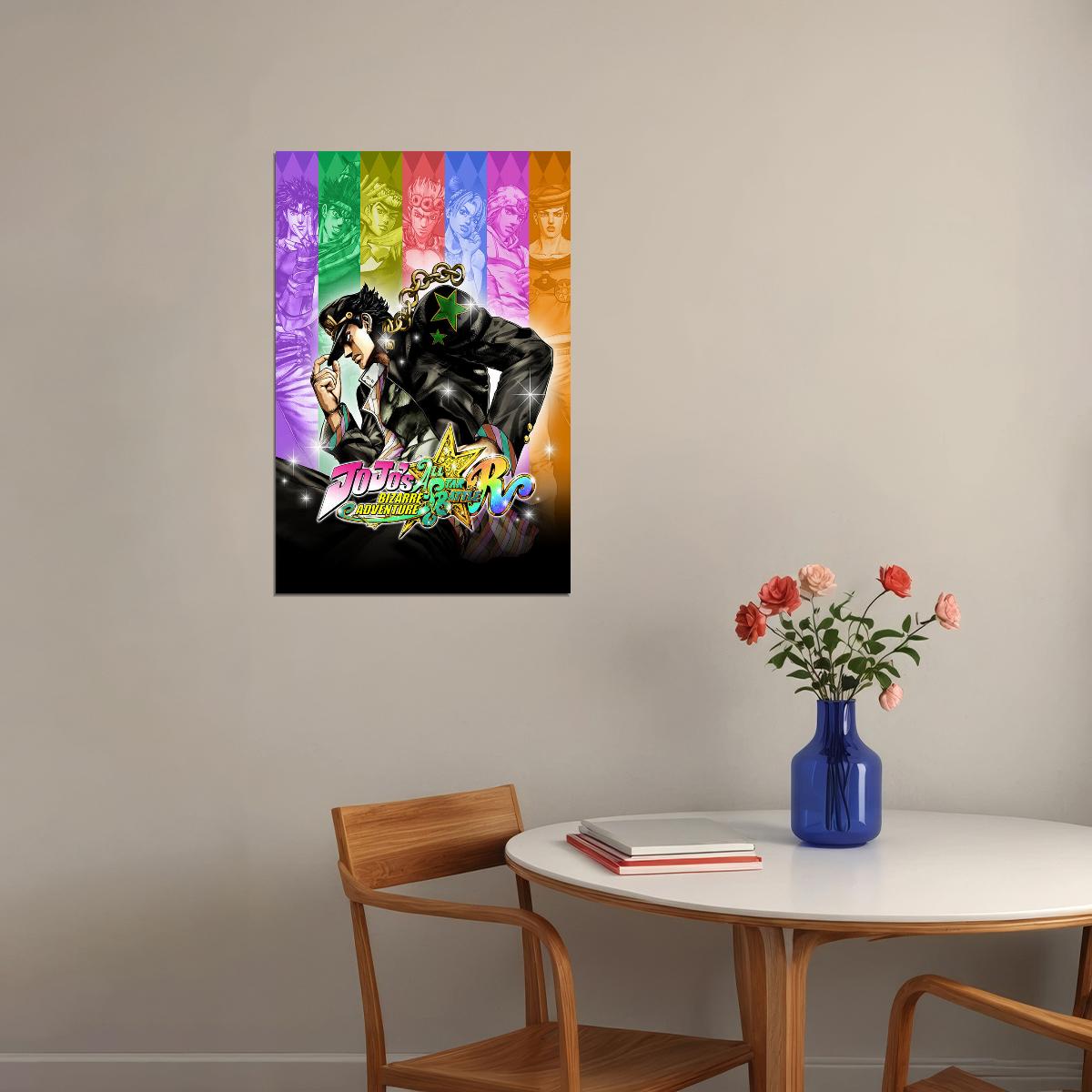 Jojo's Bizarre Adventure Animation Japanese Manga Poster Wall Art Print Home Wall Decor