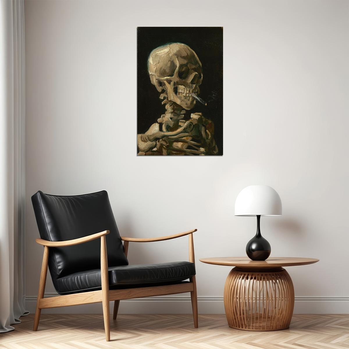 Skull Van Gogh Still Life Famous Oil Painting Poster Wall Art Print Home Wall Decor - xonomax