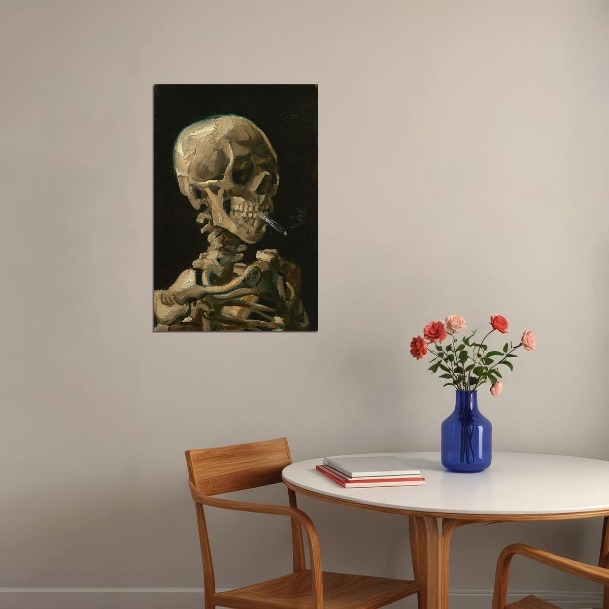 Skull Van Gogh Still Life Famous Oil Painting Poster Wall Art Print Home Wall Decor - xonomax