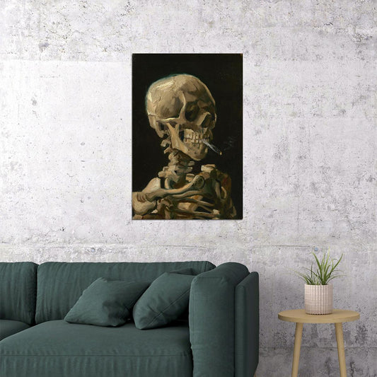 Skull Van Gogh Still Life Famous Oil Painting Poster Wall Art Print Home Wall Decor - xonomax