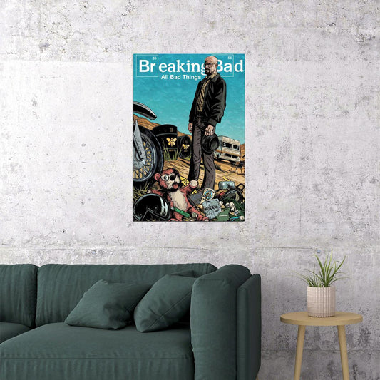 Breaking Bad Tv Series Movie Actor Poster Wall Art Print Home Wall Decor - xonomax