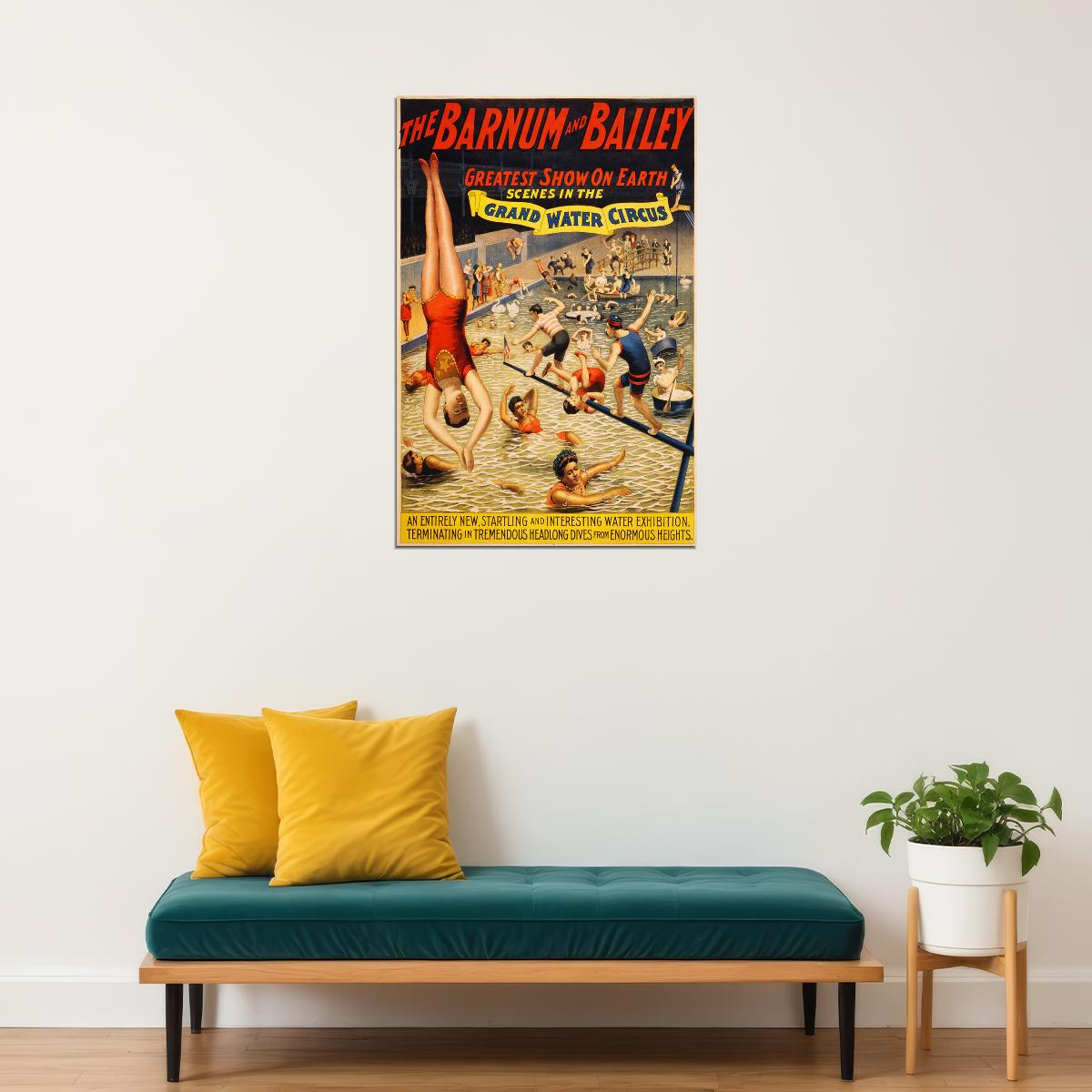 Circus Clown Carnivals Barnum And Bailey Circus Poster Wall Art Print Home Wall Decor - xonomax