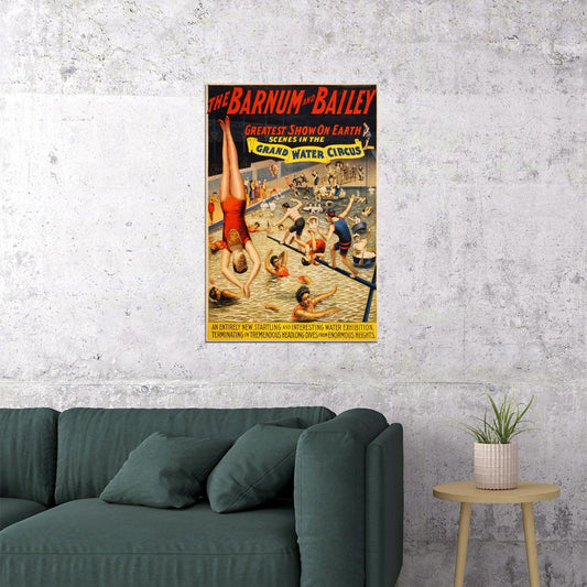 Circus Clown Carnivals Barnum And Bailey Circus Poster Wall Art Print Home Wall Decor - xonomax