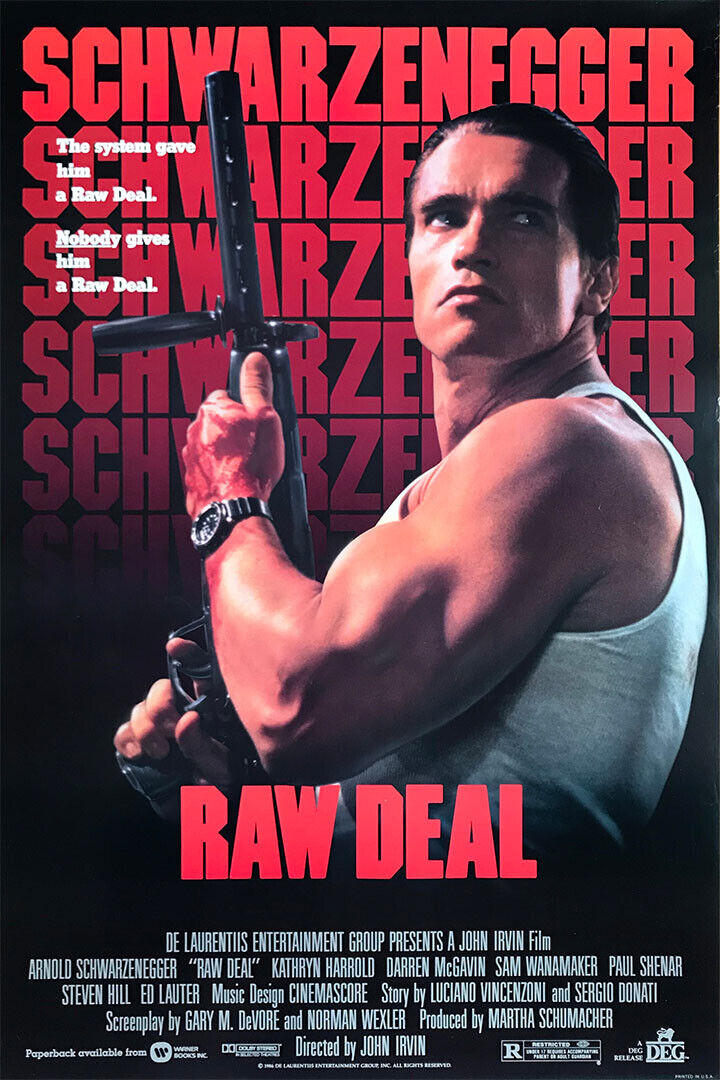 Raw Deal Movie Action Crime Thriller Adventure Poster Wall Art Print Home Wall Decor - xonomax