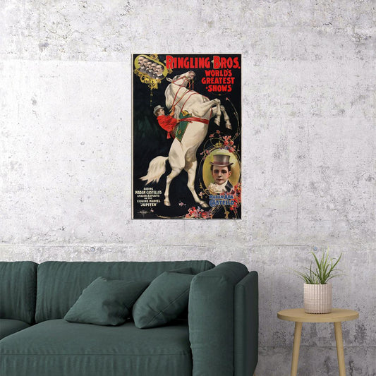 Circus Clown Carnivals Ringling Bros Barnum And Bailey Poster Wall Art Print Home Wall Decor - xonomax