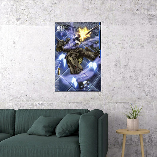 Den'an-zon Xm-01 Gundam Mechanical Japanese Anime Poster Wall Art Print Home Wall Decor - xonomax