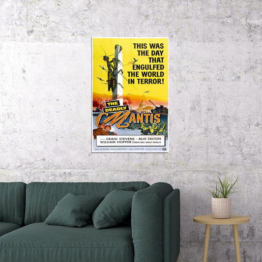The Deadly Mantis Movie Family Horror Biography Poster Wall Art Print Home Wall Decor - xonomax