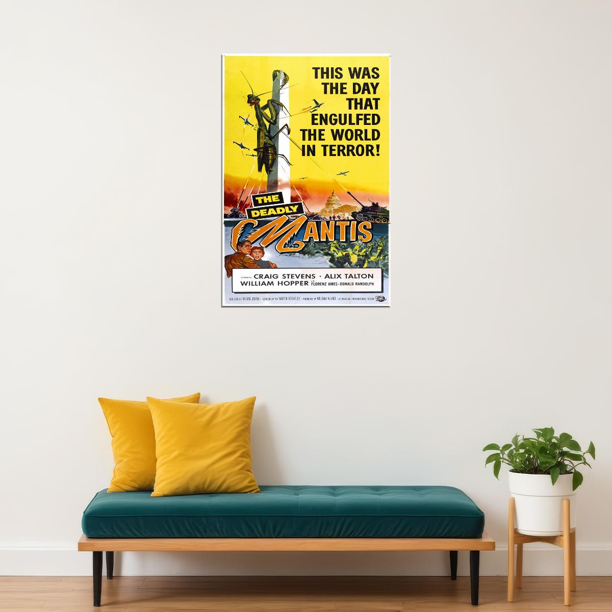 The Deadly Mantis Movie Family Horror Biography Poster Wall Art Print Home Wall Decor - xonomax