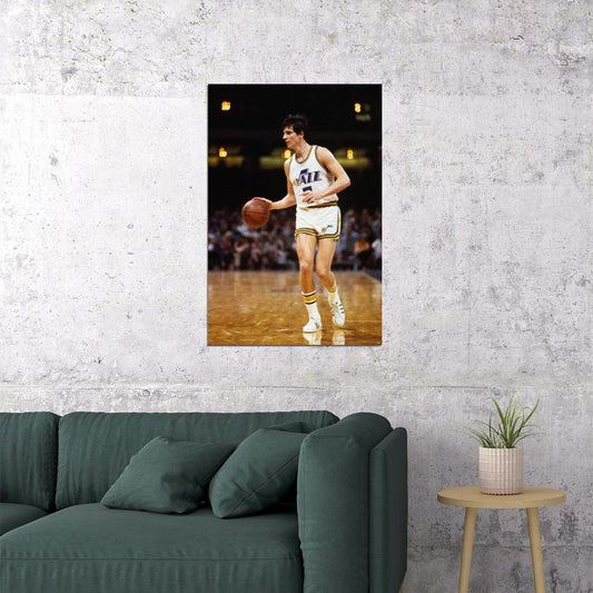 Pete Maravich Utah Basketball Player Sports Poster Wall Art Print Home Wall Decor - xonomax