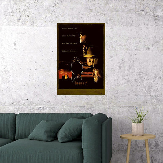 Unforgiven Movie Drama Western Adventure Poster Wall Art Print Home Wall Decor - xonomax