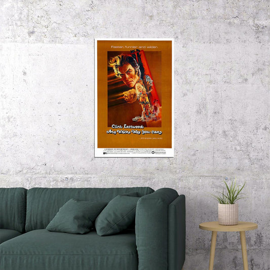 Any Which Way You Can Movie Action Comedy Adventure Poster Wall Art Print Home Wall Decor - xonomax