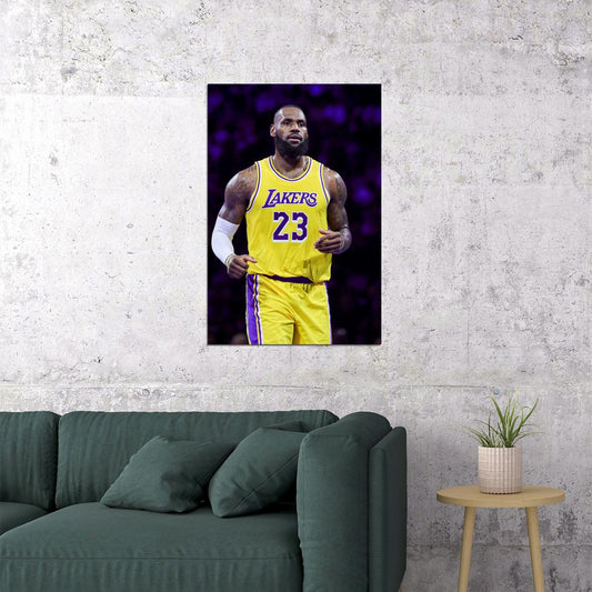 Lebron James La Lakers Basketball Player Cup Final Poster Wall Art Print Home Wall Decor - xonomax