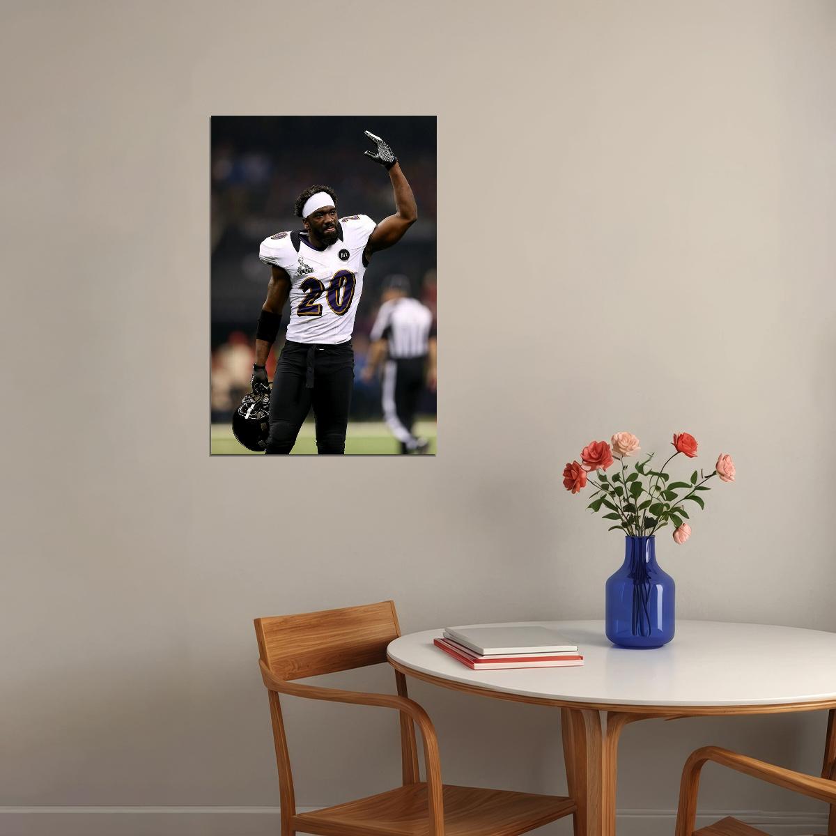 Ed Reed Baltimore American Football Player Poster Wall Art Print Home Wall Decor - xonomax