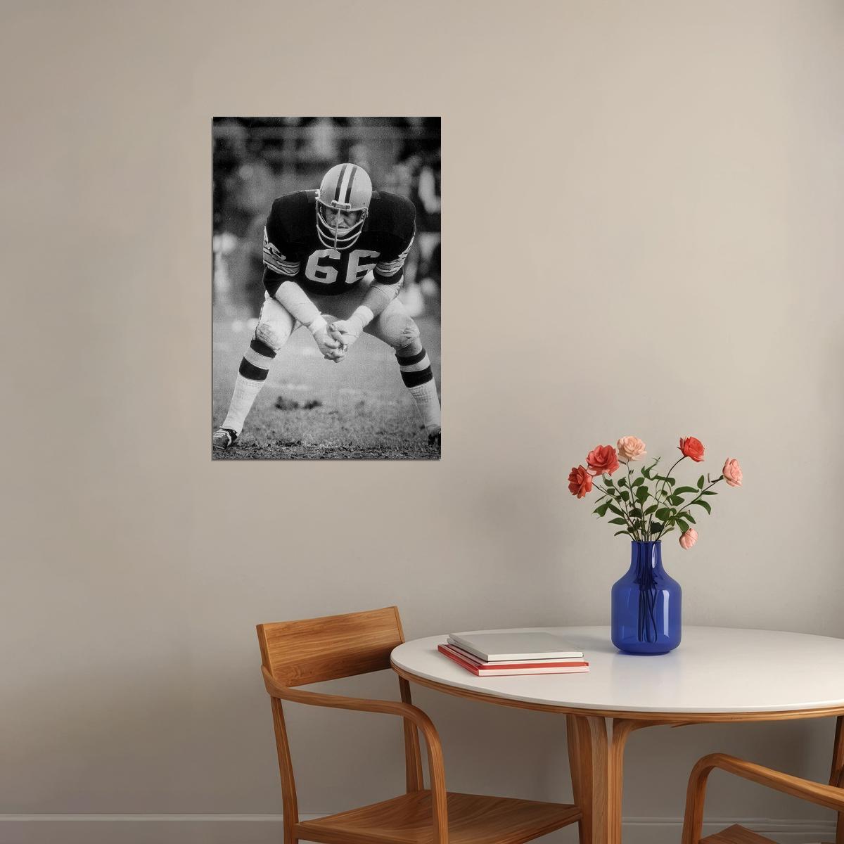 Ray Nitschke Green Bay American Football Player Poster Wall Art Print Home Wall Decor - xonomax