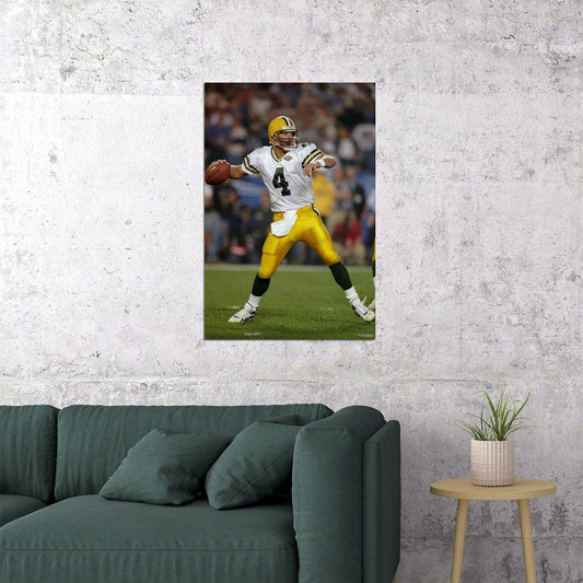 Brett Favre Green Bay American Football Player Poster Wall Art Print Home Wall Decor - xonomax