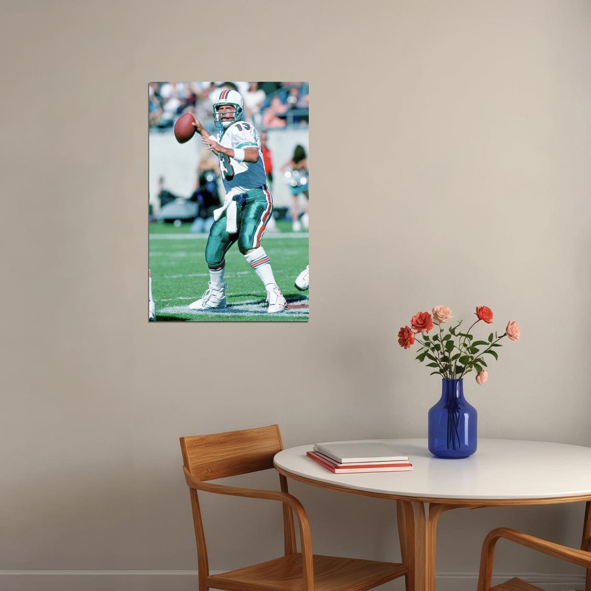 Dan Marino Miami American Football Player Poster Wall Art Print Home Wall Decor - xonomax