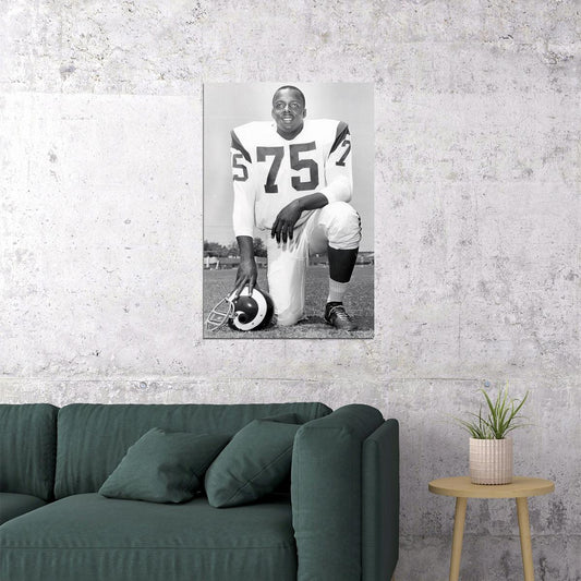 Deacon Jones Los Angeles American Football Player Poster Wall Art Print Home Wall Decor - xonomax