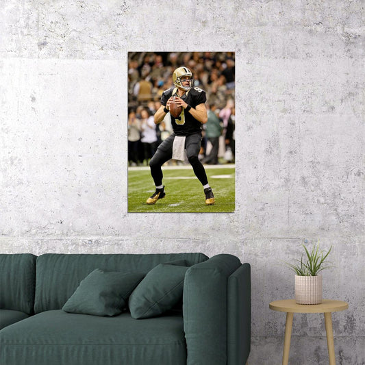 Drew Brees New Orleans American Football Player Poster Wall Art Print Home Wall Decor - xonomax