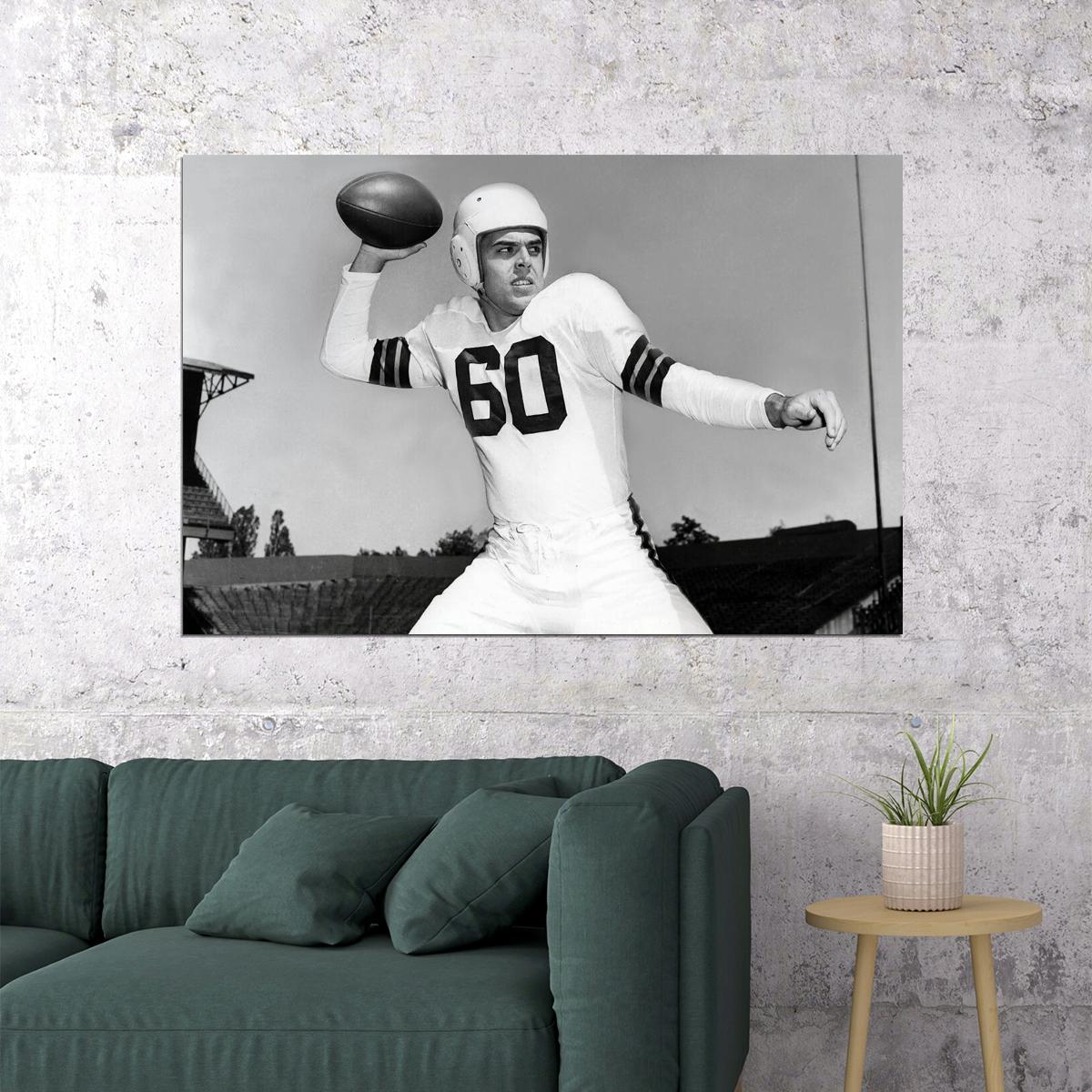 Otto Graham Cleveland American Football Player Poster Wall Art Print Home Wall Decor - xonomax
