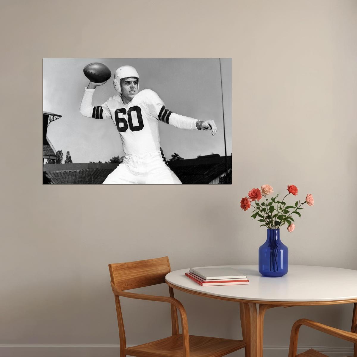 Otto Graham Cleveland American Football Player Poster Wall Art Print Home Wall Decor - xonomax